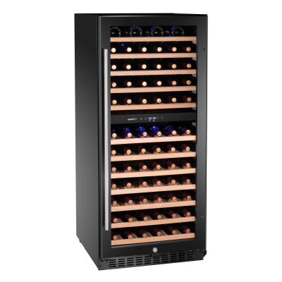 Chladnička na víno, 2 zóny, 124 lahví, Arktic, 265L, Černá, 570x595x(H)1400mm | 237120